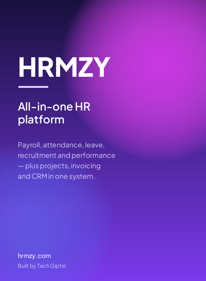 HRMZY — all-in-one HR and work management platform